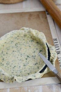 Zucchini-Quiche Zucchini-Quiche Quiche Rezept Schritt 8 Mürbeteig In Quicheform Drücken
