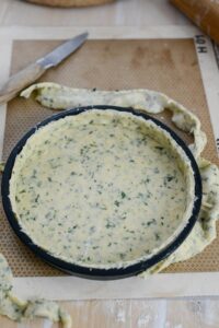 Zucchini-Quiche Zucchini-Quiche Quiche Rezept Schritt 9 Quiche Teig In Backform