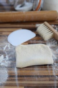 Palmiers aus selbstgemachtem Blitz-Blätterteig mit bretonischem Geschmack Blitz Blätterteig Selber Machen Schritt 17 Blätterteig Gefaltet Auf