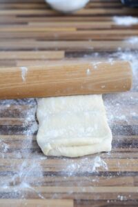 Palmiers aus selbstgemachtem Blitz-Blätterteig mit bretonischem Geschmack Blitz Blätterteig Selber Machen Schritt 22 Blätterteig Ausrollen Mit