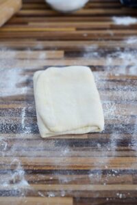 Palmiers aus selbstgemachtem Blitz-Blätterteig mit bretonischem Geschmack Blitz Blätterteig Selber Machen Schritt 24 Blatterteig Gefaltet Auf A