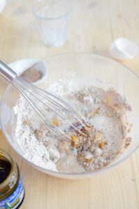 Kastanien-Lebkuchen Lebkuchen Kastanienmehl Schritt 4 Trockene Zutaten In Schüssel Mische