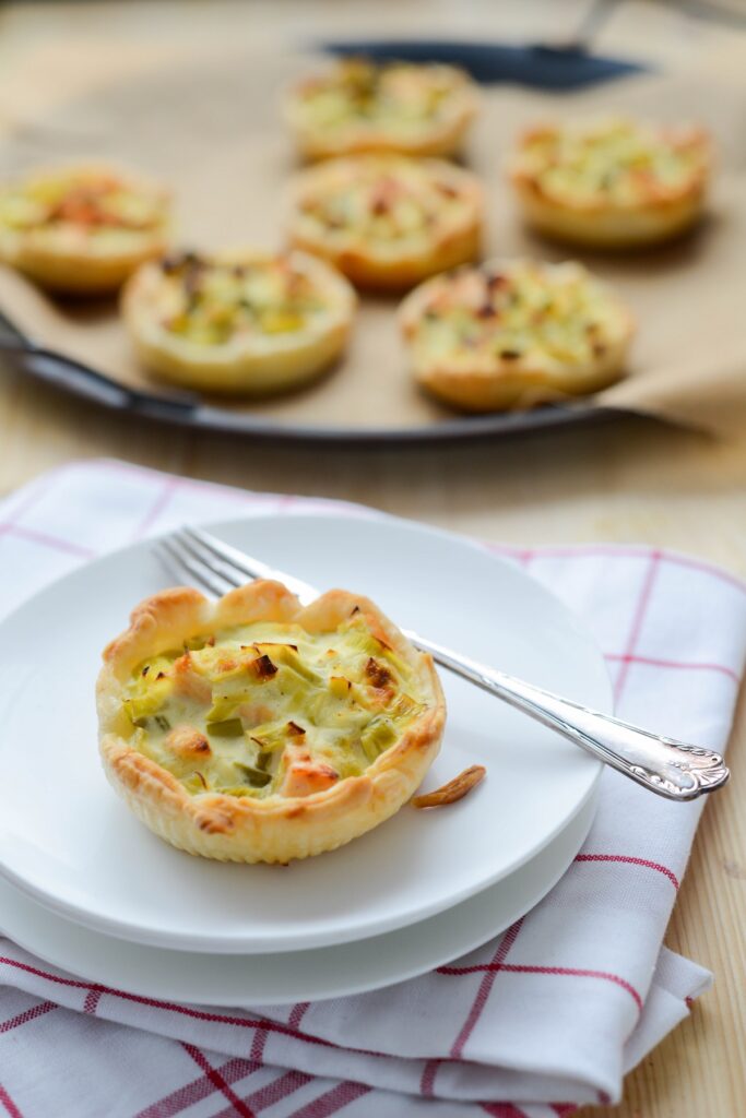 Lachs-Porree-Quiche Mini Quiche Poree Und Lachs 683x1024