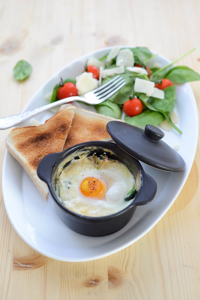 Oeufs Cocotte (Eier aus dem Ofen) oeuf-cocotte-french