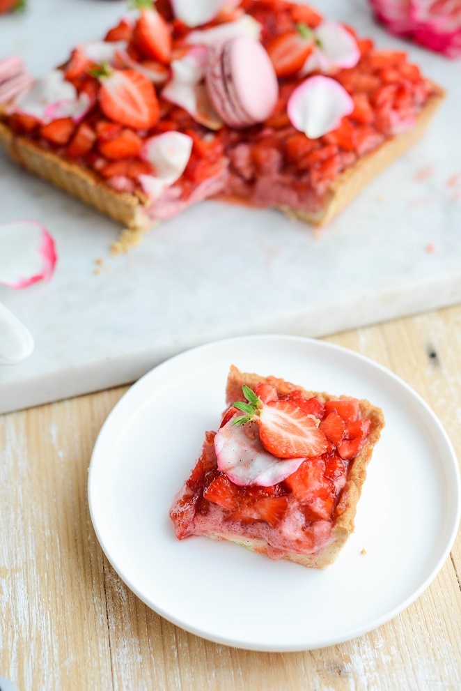 Erdbeer-Rosen-Tarte (Tarte aux fraises et à la rose) Erdbeer Rosen Tarte 7