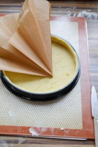 Aprikosen-Kokos-Tarte Tarte Boden Blind Backen 1 201x300