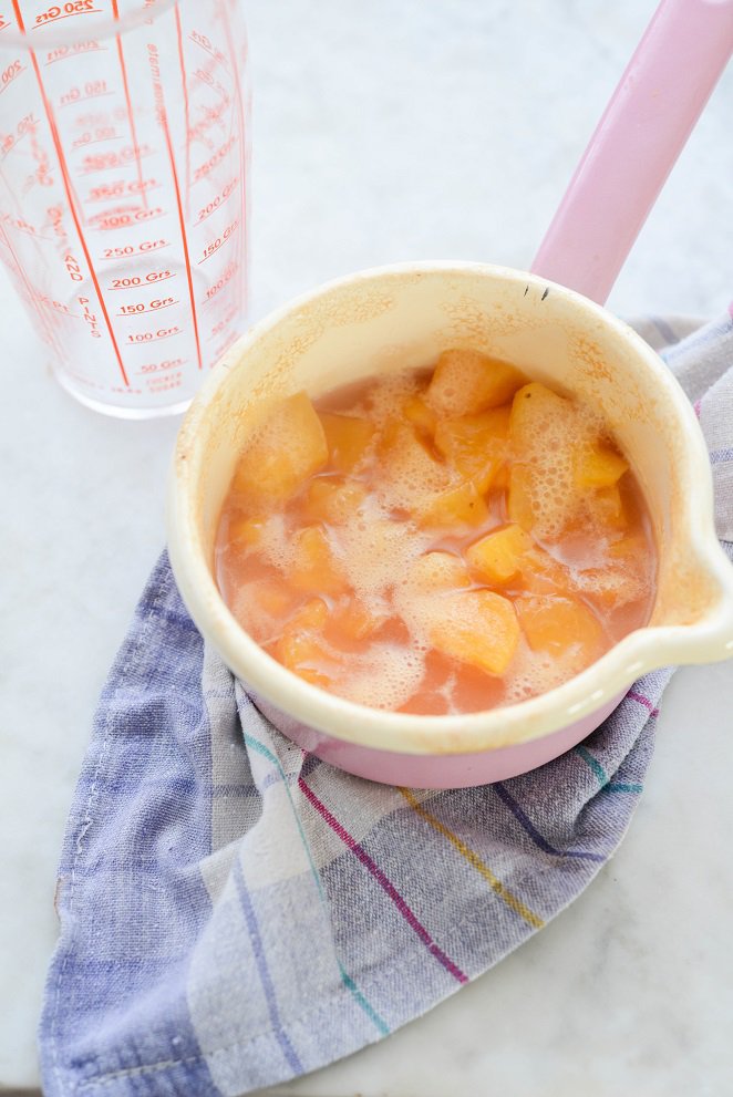 Pfirsich-Zitronenverbene-Sorbet Rezept