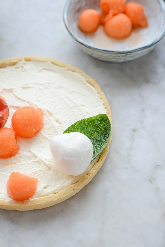 Herzhafte Tarte mit Melone und Schinken (Tarte salée melon jambon) Rezept