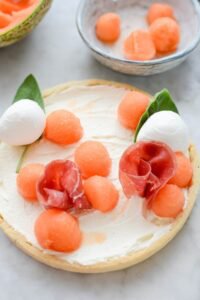 Herzhafte Tarte mit Melone und Schinken (Tarte salée melon jambon) DSC_2552 1 200x300