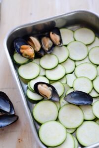 Überbackene Muscheln mit Persillade und Ziegenfrischkäse DSC_2851 1 200x300