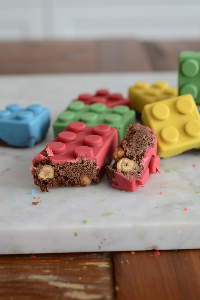 Klemmbausteinen-Schoko-Kuchen für den Schulanfang und alle Lego Fans Lego Schoko Kuchen 5