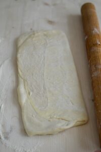 Croissants-Kuchen Croissant Kuchen Rezept Schritt 18 Croissant Teig Ausgerollt Rechtecki