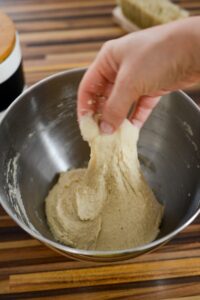 Croissants-Kuchen Croissant Kuchen Rezept Schritt 5 Teig Kneten In Schüssel
