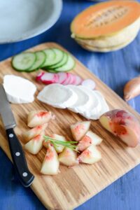 Melonen-Salat Melonen-Salat Melonen Salat Ziegenkase Schritt 4 Zutaten Für Melonensalat