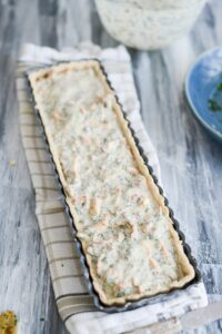 Quiche mit Pfifferlingen, Speck und Petersilie Pfifferlinge Speck Quiche Schritt 15 Quiche Vor Dem Backen Ungekocht 200x300