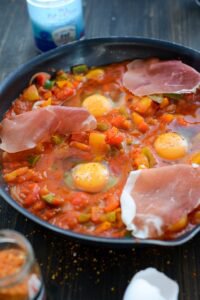 Piperade mit Eiern (Piperade aux oeufs) DSC_4690 200x300