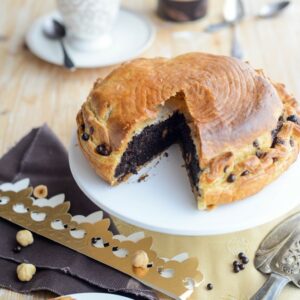 Galette des Rois mit weichem Schokokern