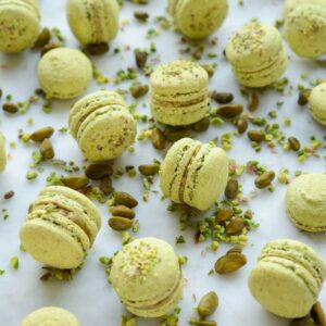 Pure Pistazien-Macarons