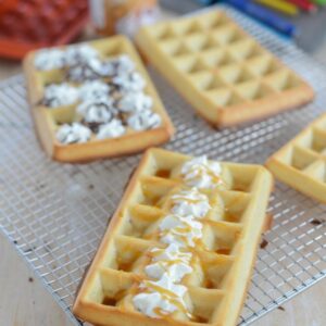 Waffeln aus dem Backofen