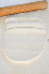 Rosinenschnecken (Pains aux raisins) Pains Aux Raisins Schritt 23 Teig Ausgerollt Und Gefaltet