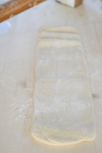 Rosinenschnecken (Pains aux raisins) Pains Aux Raisins Schritt 38 Teig Gerollt Und Gefaltet