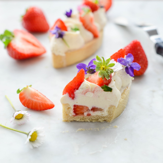  Erdbeeren Vanille Tartelette