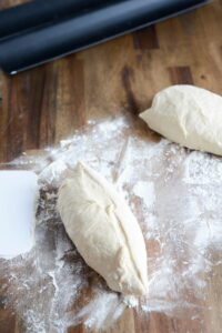 Schoko-Baguette - Baguette au chocolat Baguette Mit Schokolade Schritt 8 Baguette Teig Portioniert Geformt