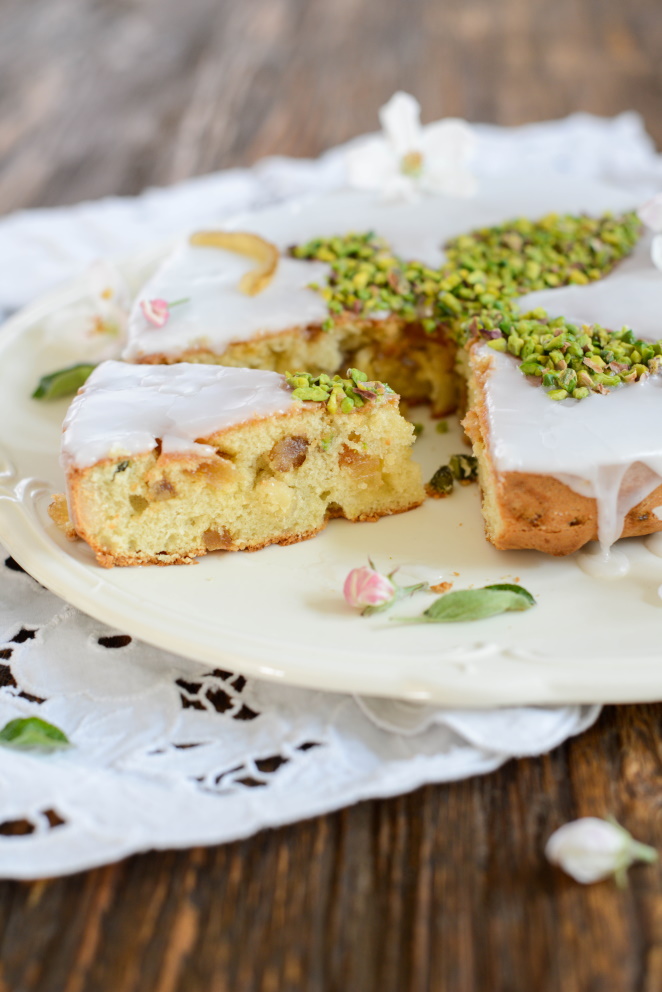  Gateau Colombier Mit Kandierte Melonen