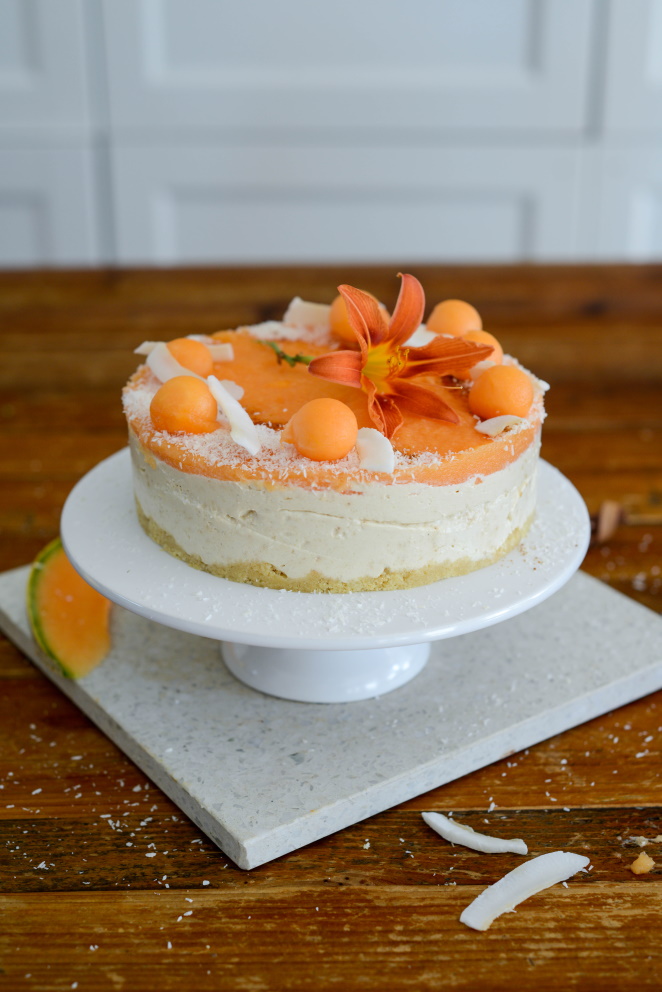 Melonen-Kokos-Torte Melon-kokos-Torte