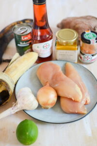 Hähnchen Colombo mit Kochbananen und Süßkartoffeln - Colombo de poulet DSC_1023 200x300