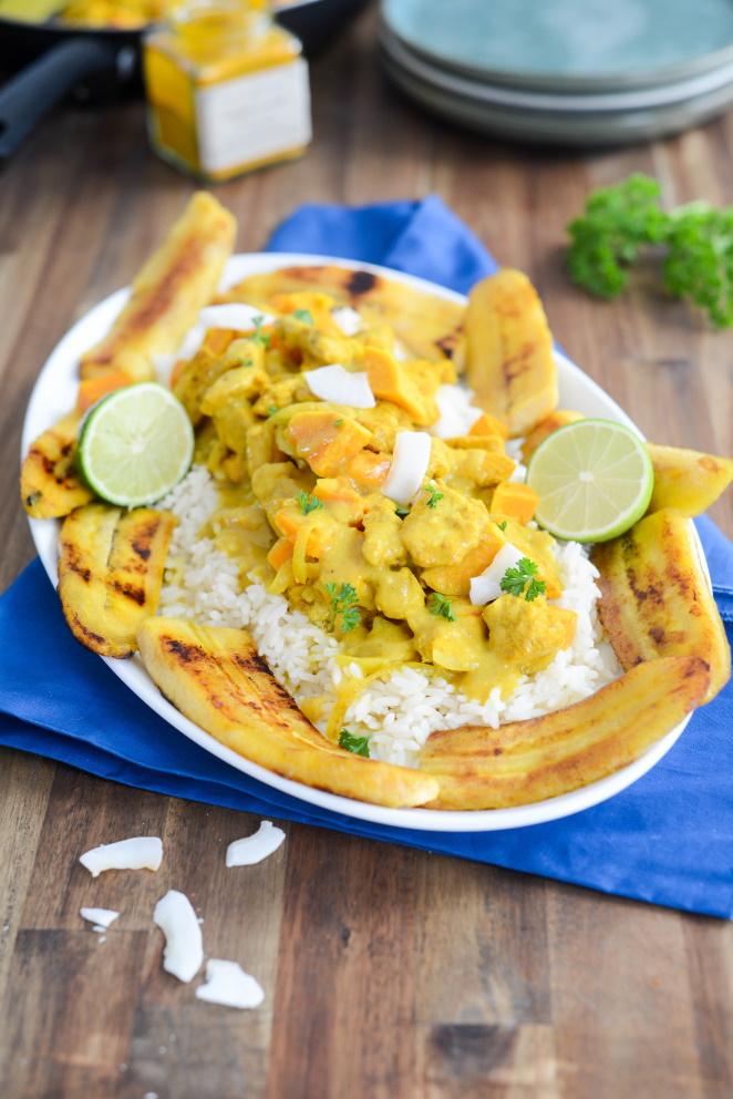  Colombo Hähnchen Süss Kartoffeln Und Kochbanane