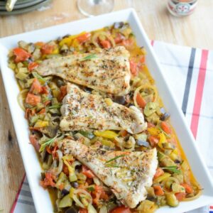Fisch auf provenzalische Art (poisson à la provençale)