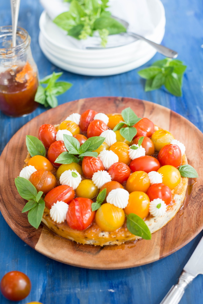 Herzhafte Tarte fine mit Tomaten und Zwiebelconfit Tarte Fine Tomaten 2