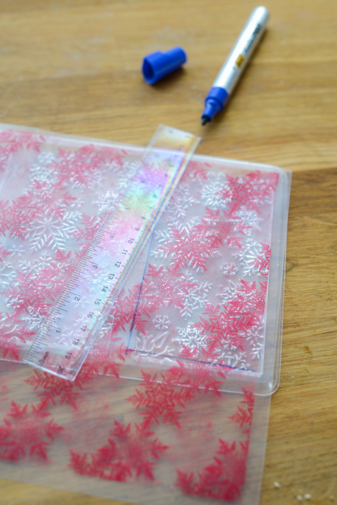 Tafel Schokolade mit Schneeflocken Rezept