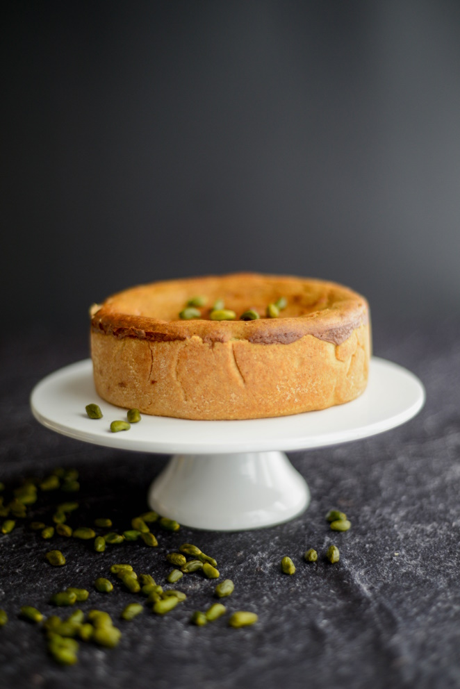 Flan pâtissier mit Pistazien pudding-kuchen-franzoesische-rezept