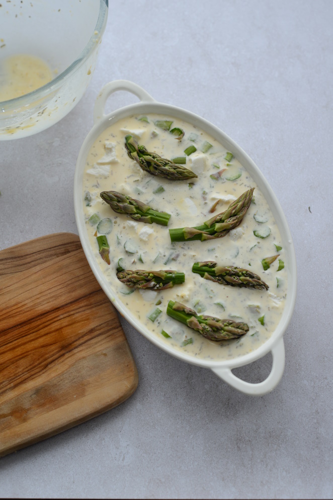 Clafoutis mit Spargel Rezept