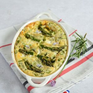 Clafoutis mit Spargel