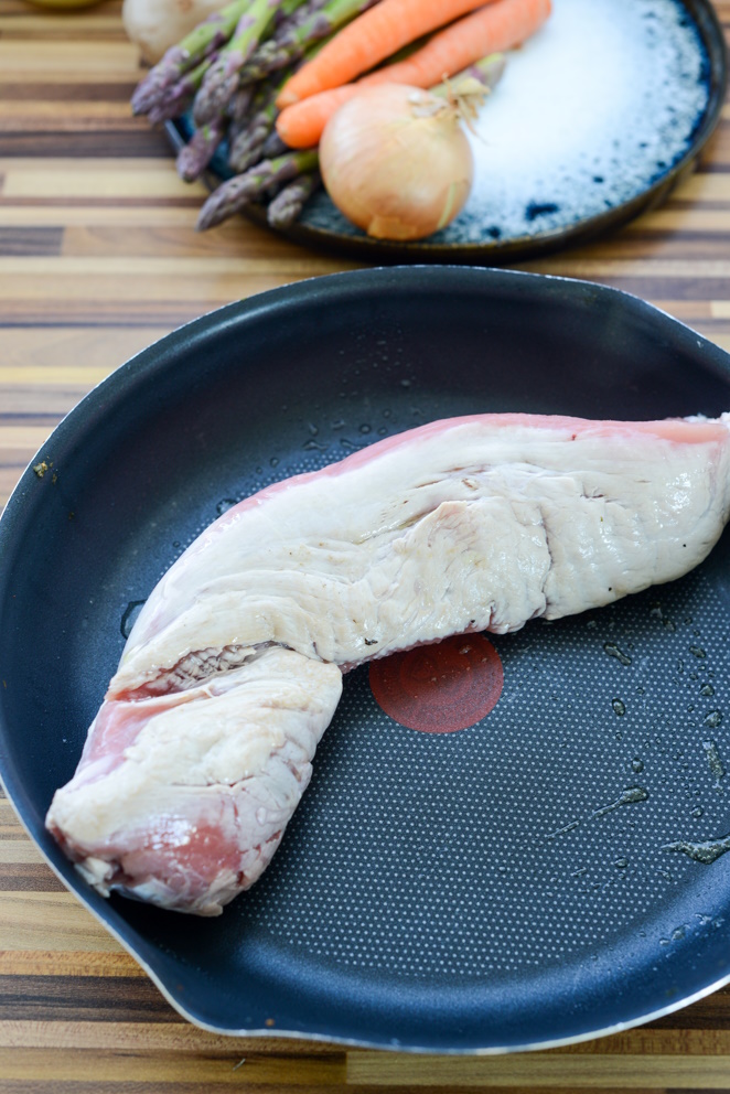 Schweinefilet mit Frühlingsgemüse Rezept