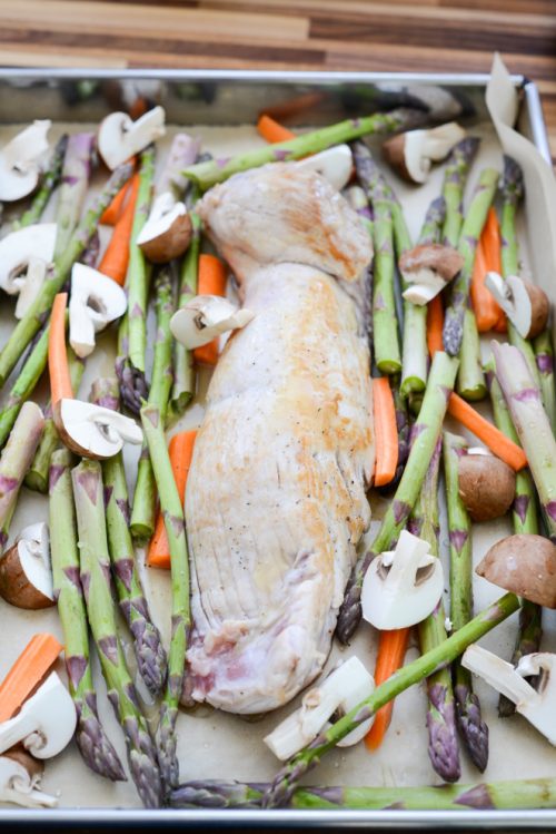 Schweinefilet mit Frühlingsgemüse Rezept