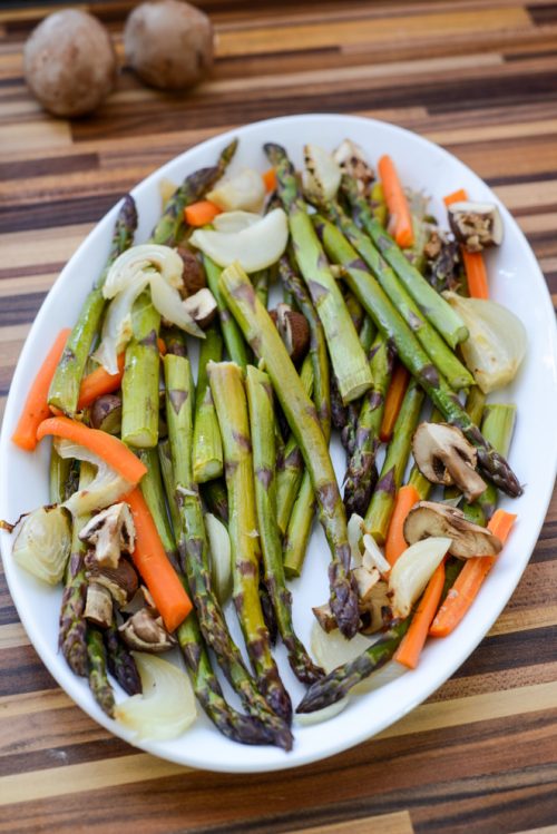 Schweinefilet mit Frühlingsgemüse Rezept