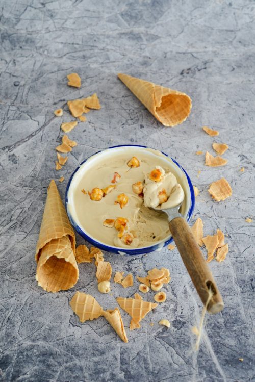 Haselnuss-Eis selber machen Rezept