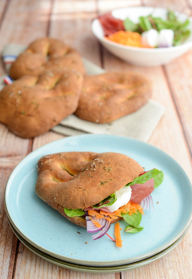  Minis Fougasse Gefüllt