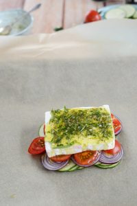 Feta und Gemüse "en papillote" Papillote Feta Und Gemüse 3 200x300