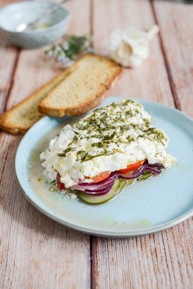  Papillote Mit Feta Und Gemüse