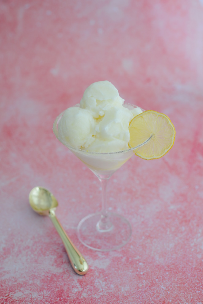 Zitronensorbet Zitronen Sorbet Rezept