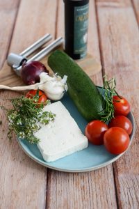 Feta und Gemüse "en papillote" Zutaten Papillote Von Feta Und Gemüse 200x300