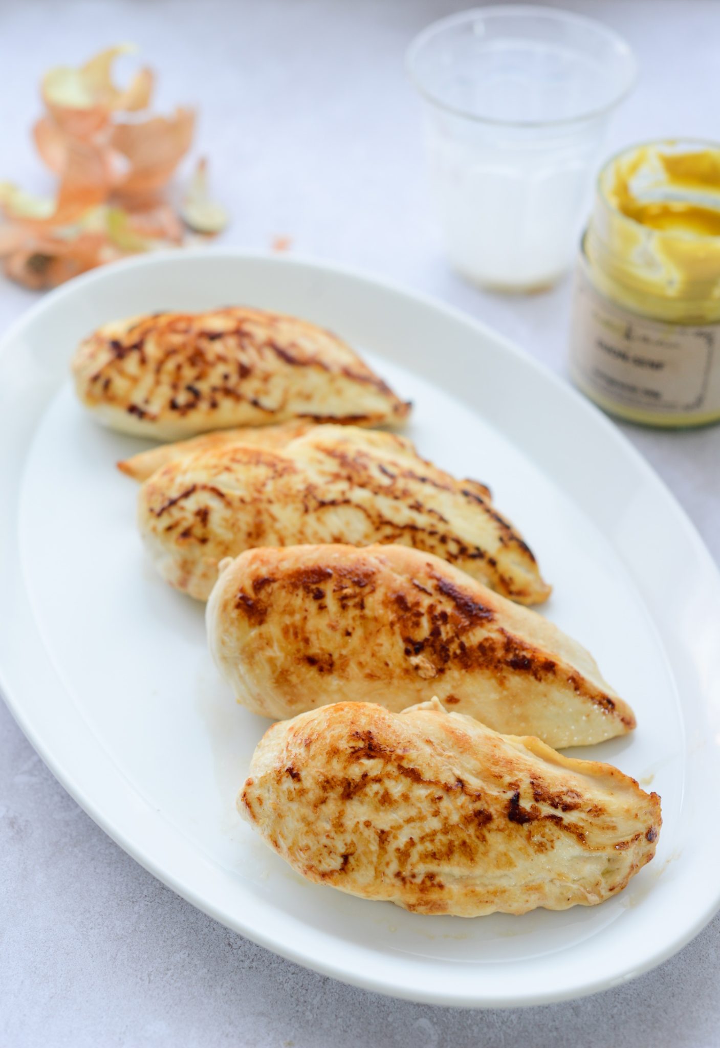 Hähnchen mit Senf-Sauce Rezept Hähnchen mit Senf-Sauce Rezept