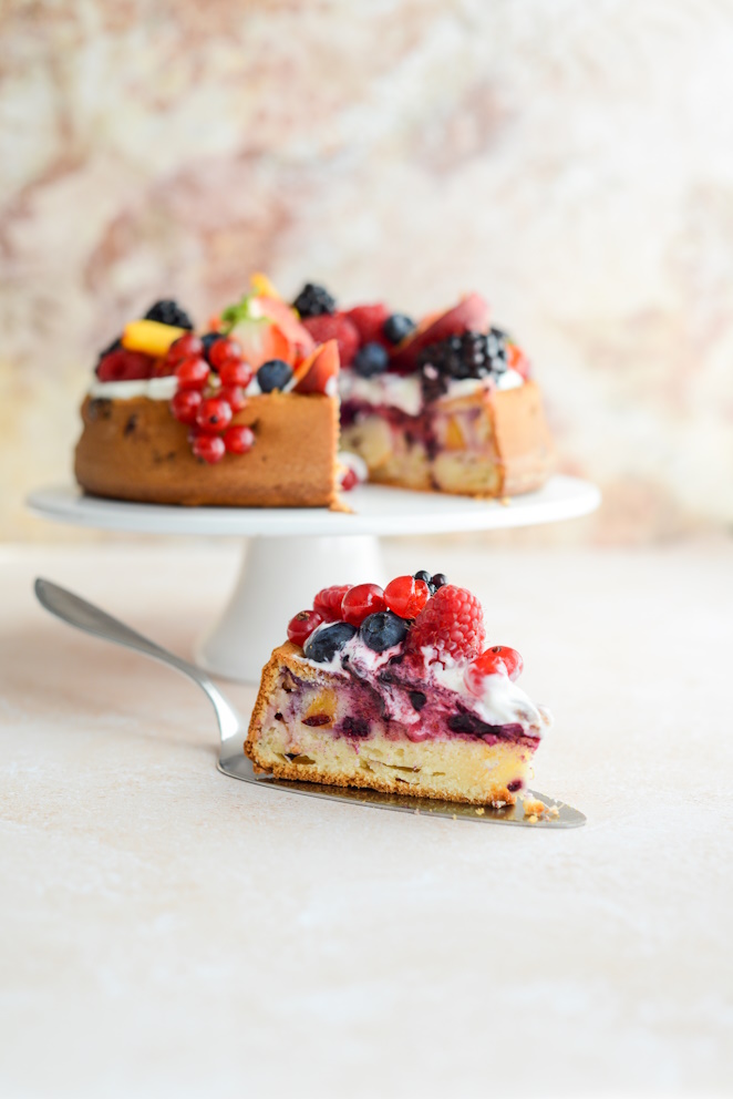  Obst Kuchen Tutti Frutti Joghurt Sommer