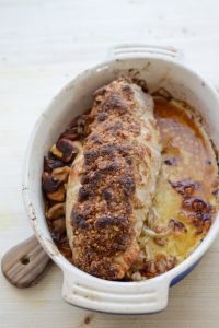 Schweinebraten mit Pflaumen und Haselnüssen Schweinefilet Rezept Mit Cognac 8 200x300