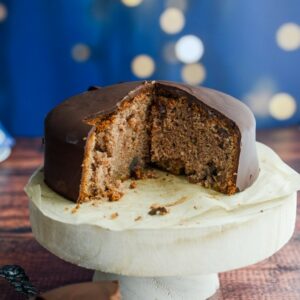 Kastanien-Kuchen mit Schokolade
